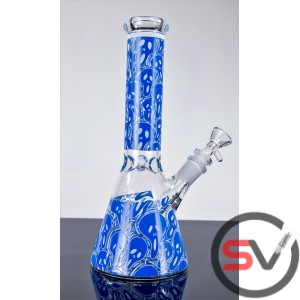 THE SCREAM GLASS BEAKER WATER PIPE 10inch
